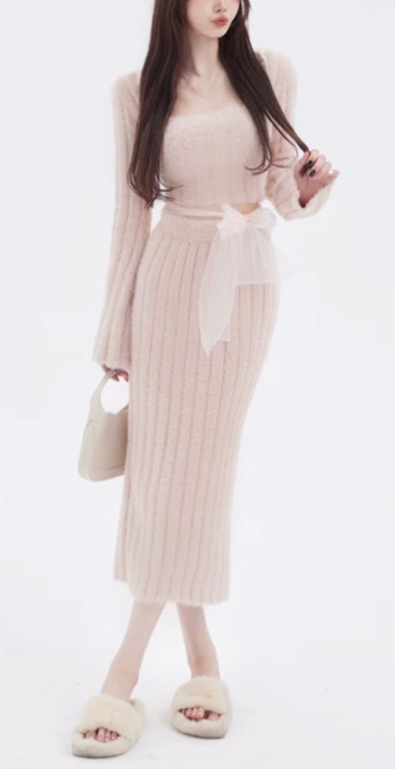 Knitted Jumper and Skirt