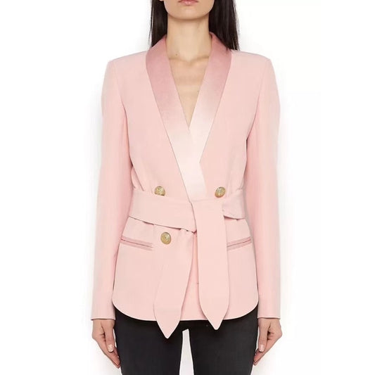 Silky Collar Blazer Jacket