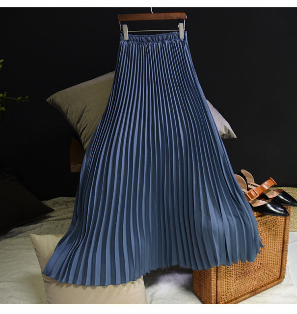 Pleated Long Skirt