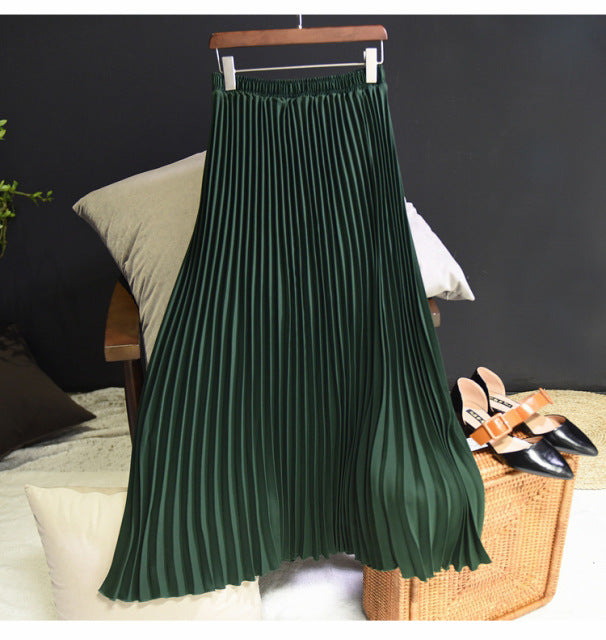 Pleated Long Skirt