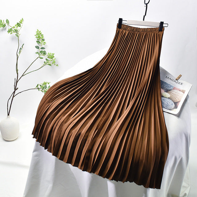 Pleated Long Skirt