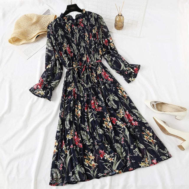 Floral Chiffon Dress