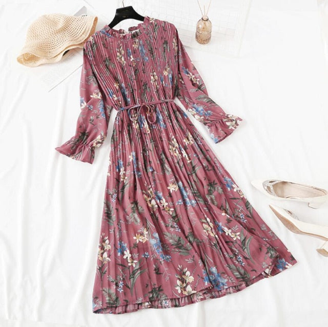 Floral Chiffon Dress