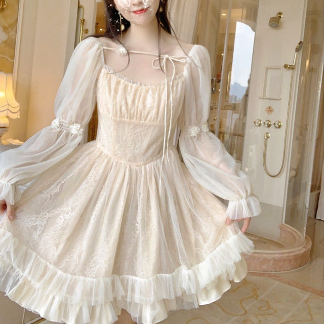 Japanese Kawaii White Dress