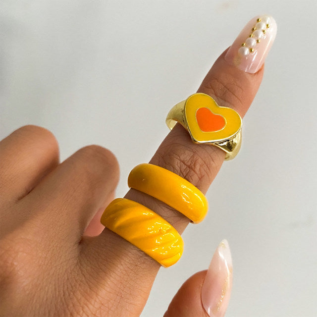 Trendy Love Heart Ring