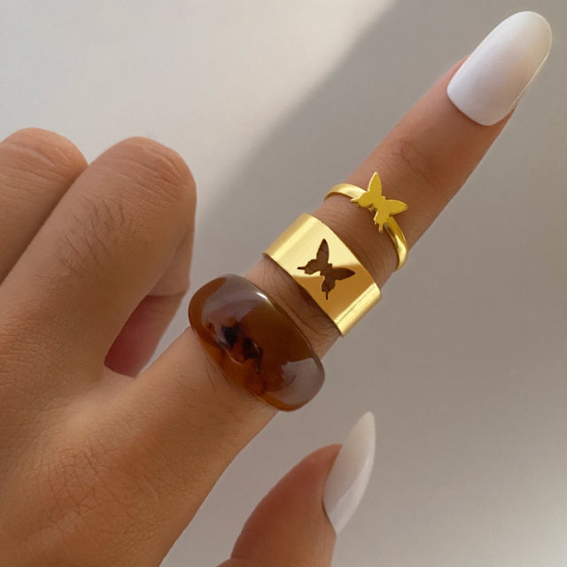 Trendy Love Heart Ring