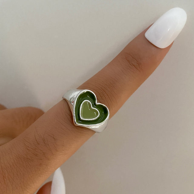 Trendy Love Heart Ring