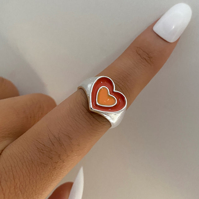 Trendy Love Heart Ring