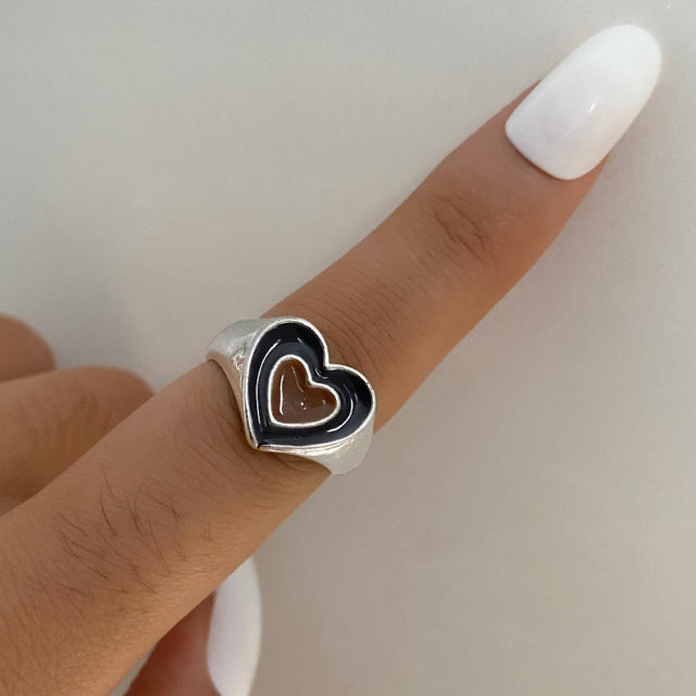 Trendy Love Heart Ring