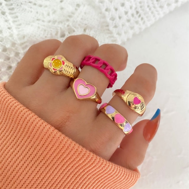 Trendy Love Heart Ring