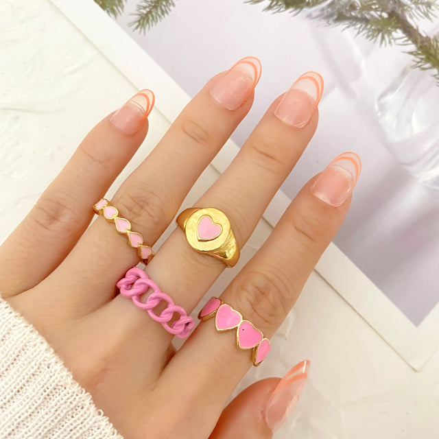 Trendy Love Heart Ring