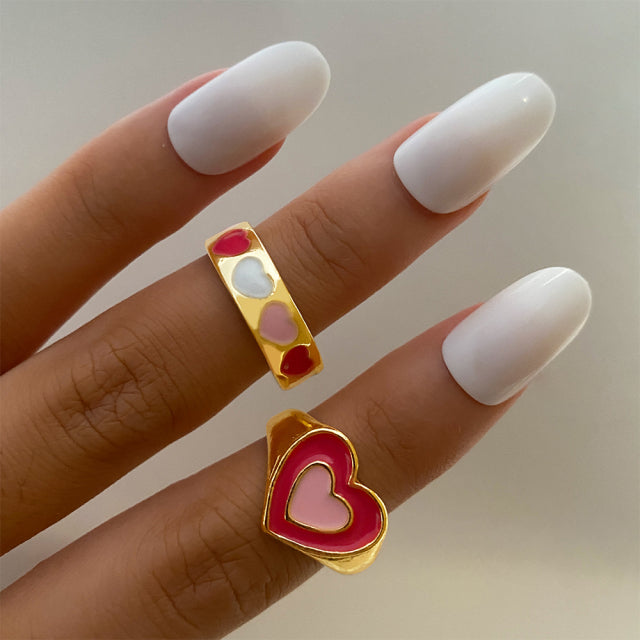 Trendy Love Heart Ring