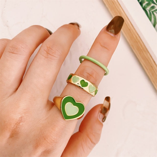 Trendy Love Heart Ring