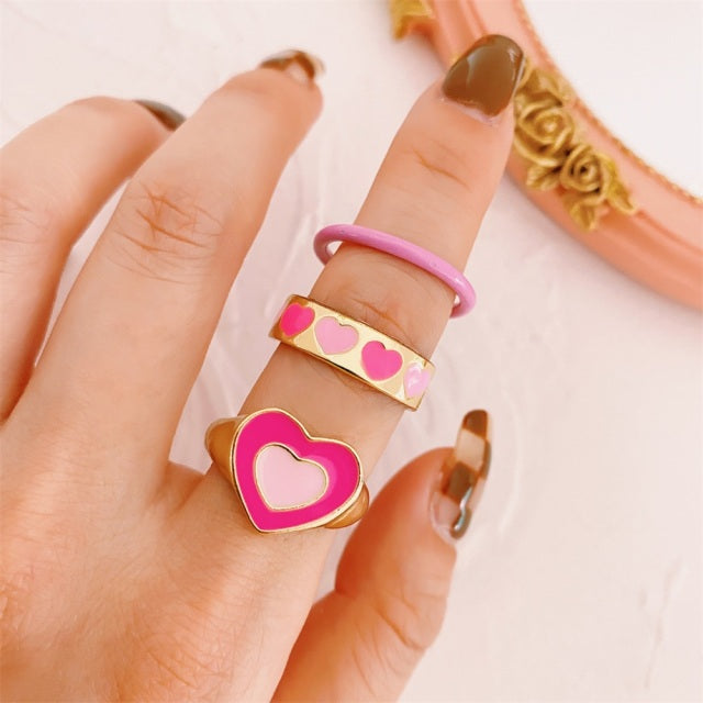 Trendy Love Heart Ring