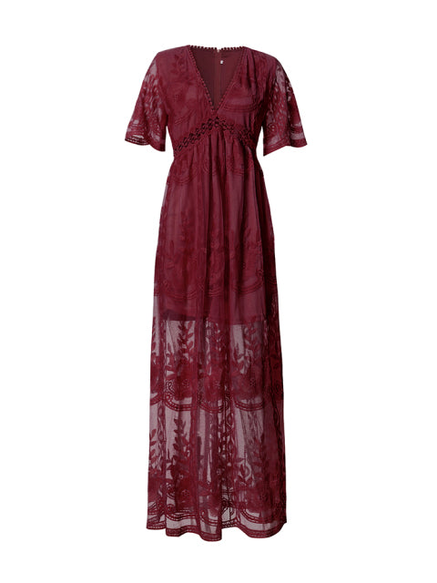 Bohemian Lace Maxi Dress