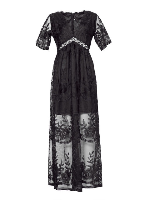 Bohemian Lace Maxi Dress