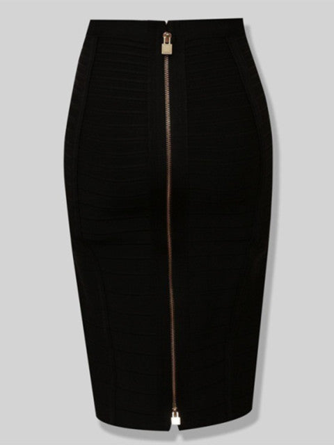 Zipper Pencil Skirt