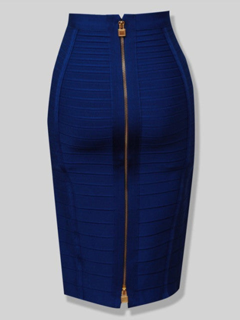 Zipper Pencil Skirt