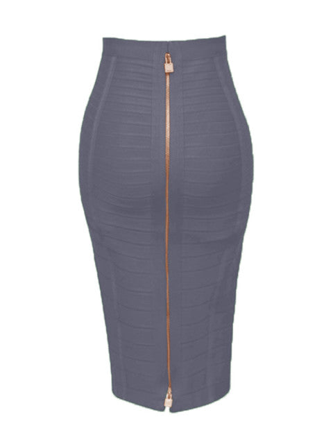 Zipper Pencil Skirt