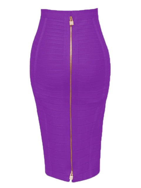 Zipper Pencil Skirt