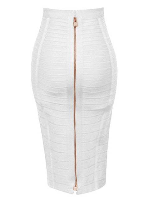 Zipper Pencil Skirt